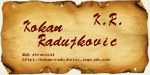 Kokan Radujković vizit kartica